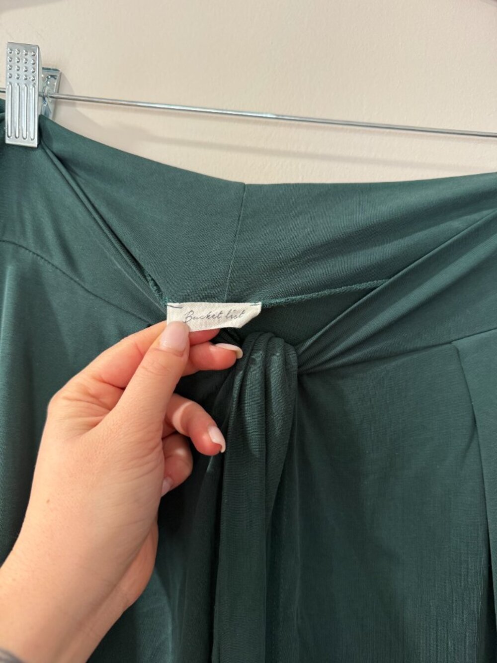 VICI Grenada Tie Front Modal Blend Pants Green XL 🌿✨ - Picture 5 of 7